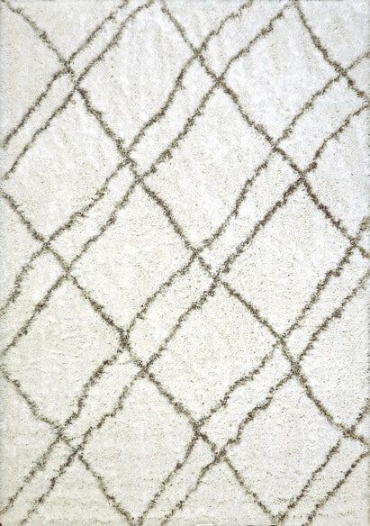 Dynamic Rugs NORDIC 7431-100 White and Silver